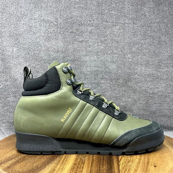 Adidas Blauvelt Jake Boot 2.0 Skateboard B27750 Green Leather Boots Men's Size 9 - Picture 1 of 8
